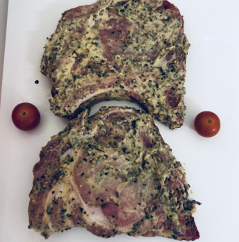 Côtes de porc à la moutarde x2